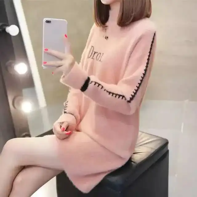 小个子女生看过来,长毛衣长筒靴,少女范满满你还在等什么