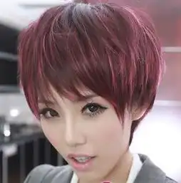 长脸适合的短发发型这款短发发型让你变成小脸美女