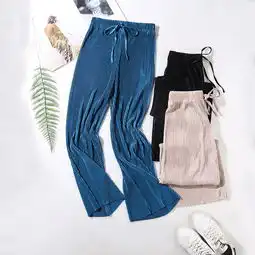 雪纺女装宽腿裤