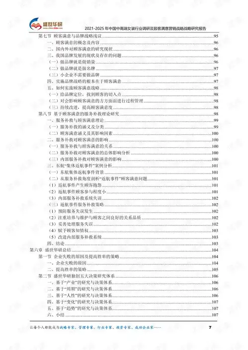 20212025年中国中高端女装行业调研及顾客满意营销战略研究报告.pdf