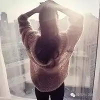 微信头像夕阳女生背影背