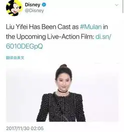 刘亦菲在国外彻底火了一战打败全球1000位明星,她就是首个迪士尼华裔公主花木兰