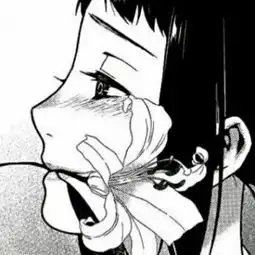 恐怖头像女生冷酷黑色带