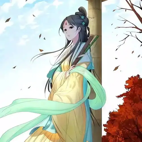 古风女生头像丨我贪恋的人捡烟花不偏不倚都是你