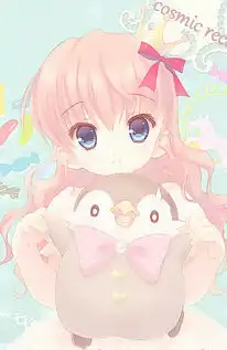 萌q版二次元美女插画动漫
