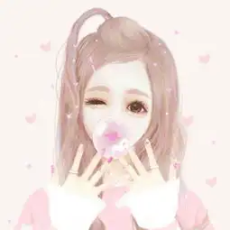 可爱呆萌少女心的头像粉