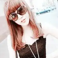 女卡通戴墨镜微信头像