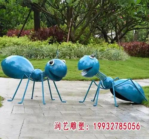 镜面不锈钢雕塑抽象蚂蚁动物江门白钢雕塑蚂蚁制作厂