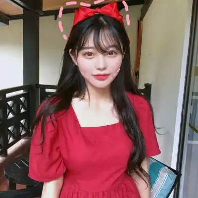 气质高雅女生红色头像