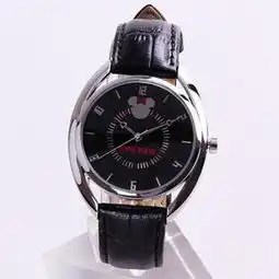 迪士尼手表73902黑色真皮带女表米妮手表图片大全邮乐官方网站