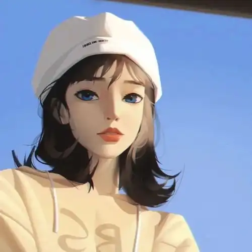 韩国女孩卡通头像甜美图