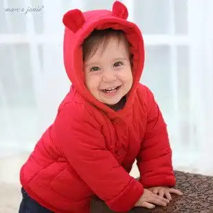 爆款marcjanie马克珍妮男女宝宝棉服保暖柔软婴儿外套小熊棉衣已卖棉服weiwei