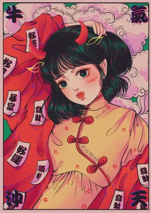 当十二生肖拟人变不同风格少女,兔子甜美可爱,龙是高冷的御姐