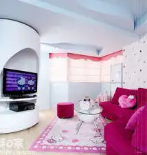 闺房圆弧形客厅设计,抢眼的粉色沙发,坐在沙发看看电视,简单的浪漫生活甜蜜的浅粉色碰上诱惑的艳粉色,配搭上白色的墙面