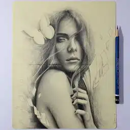一组精致细腻的素描作品