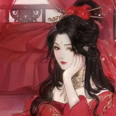 唐崎夜雨意境唯美手绘古风女头