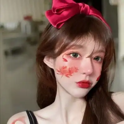 林谙野红色系ins高级女头世间女生头像我要个性网