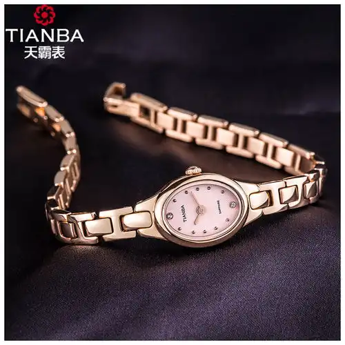 天霸tianba手表时尚手链女表金属钢带小表盘女士手表石英表女tl3012.05sr玫瑰金色玫瑰金色图片大全邮乐官方网站