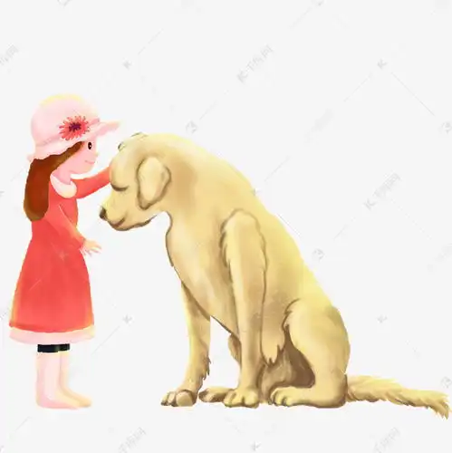 一个小女孩和一只可爱的狗免抠图素材图片免费下载高清psd千库网图片编号11641848