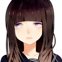 短发美女动漫微信头像