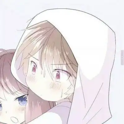 情侣头像卡通呆萌一对两张2020二次元情侣头像一男一女萌