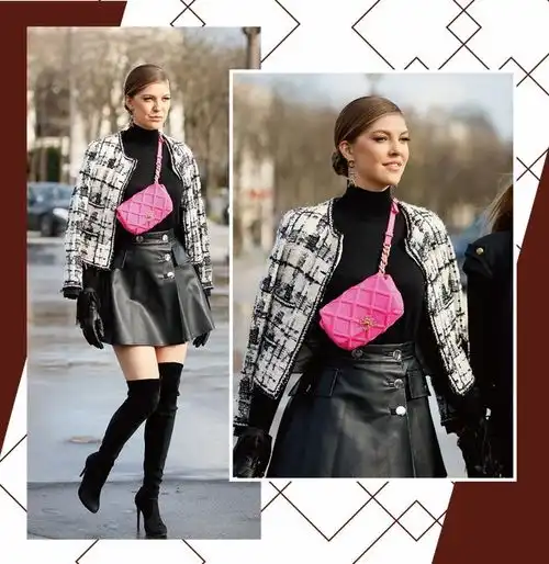 贫民窟女孩也能穿得很高级,学刘雯穿软呢装,面料看着就很贵