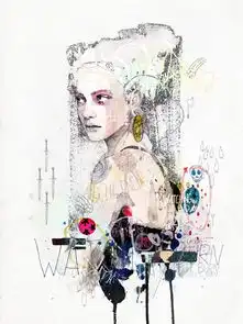 手绘时尚女性人像插画比利时布鲁塞尔raphaelvicenzi数字插画师作品