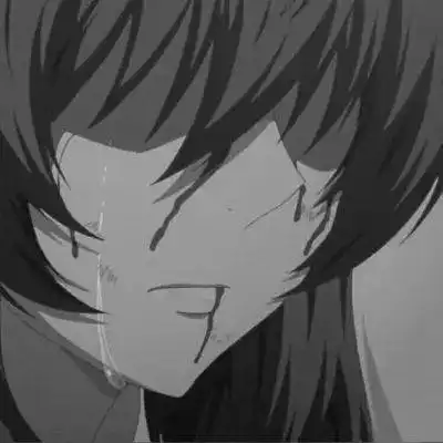 很丧很压抑的头像女黑白