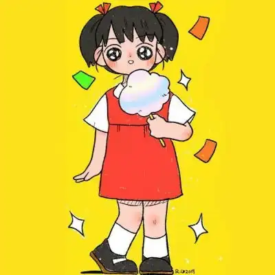 小女孩可爱头像卡通女孩