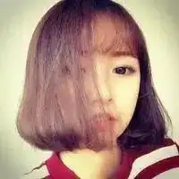 短发齐刘海女生头像小清新韩版就算梦不完整
