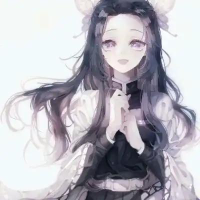 长发女生漫画头像唯美赵