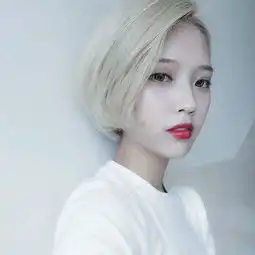 韩国网红图片银色短发的叫什么