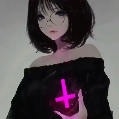 暗黑萝莉头像女生高冷闪