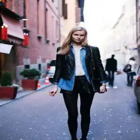 牛仔衣霸气女生头像牛仔