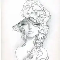 微信头像女绘画图片绘画