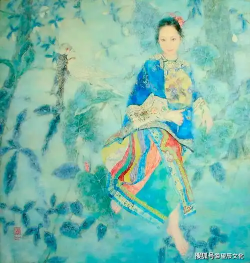 高清油画女意境头像王俊