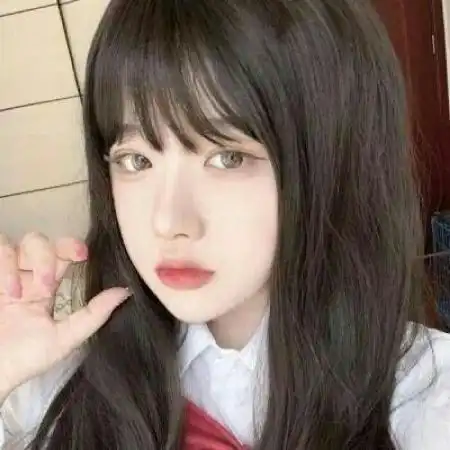 女生头像正脸高清长发,优秀干净快乐的女生