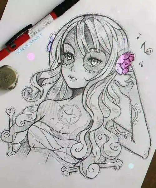 小姐姐的插画,每一张都可以当头像了