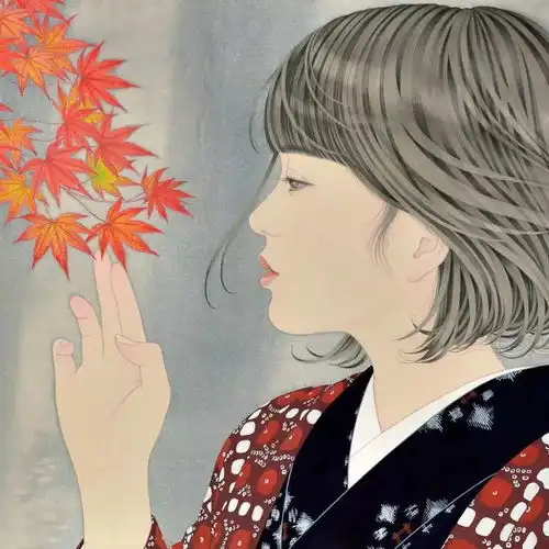 日本女画家宫崎优笔下的工笔仙女,将东方尤物画出极致的美感