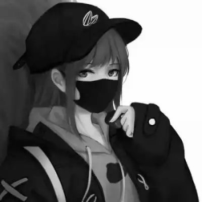 女生头像二次元黑白霸气