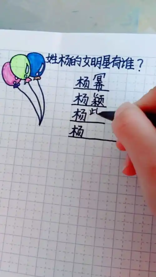 看姓氏,猜明星你知道的姓杨的女明星都有谁