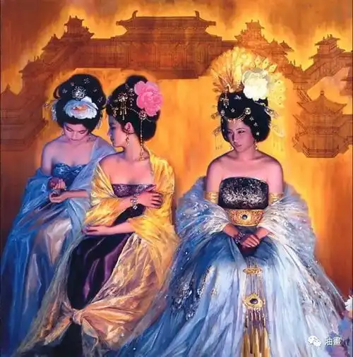 这位女子的油画好惊艳