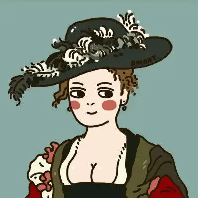卡通女头像,手绘系有点抽象的图片