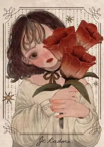 分享一组萌萌哒女孩儿插画