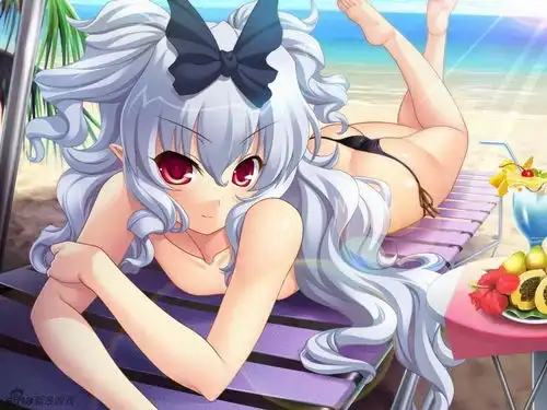 比真人更性感动漫美少女泳装高清壁纸组图