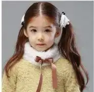 小女孩扎头发头像手绘