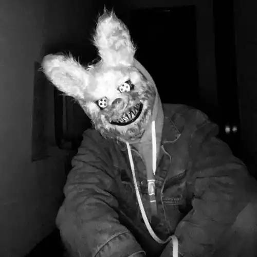 恐怖头像女生冷酷黑色带