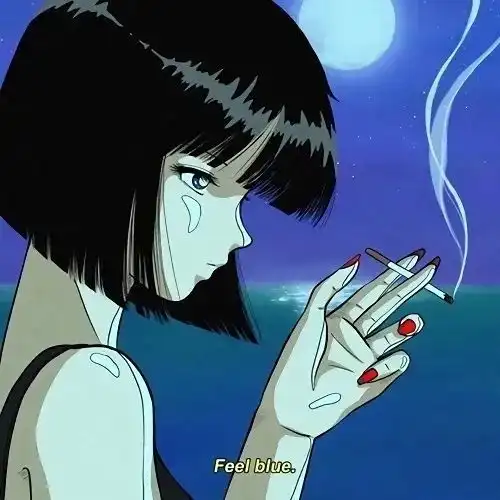 画漫画头像女简单ins风