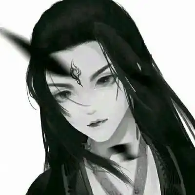 女生头像二次元黑白古风