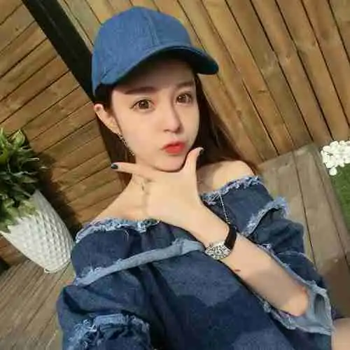 清纯牛仔美女图片浅浅笑图片微信头像图片大全